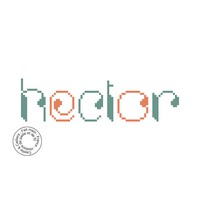 grille gratuite - Alphabet rondeurs Hector