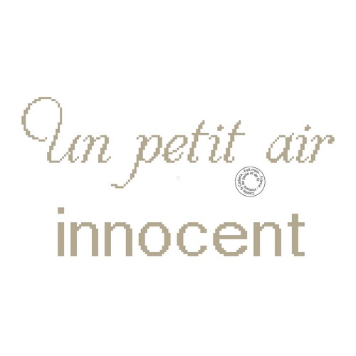 grille gratuite - Un petit air innocent