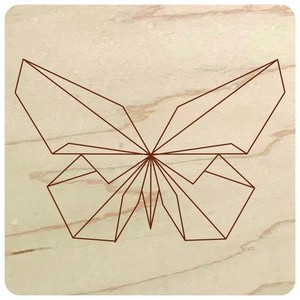 Silhouette papillon origami